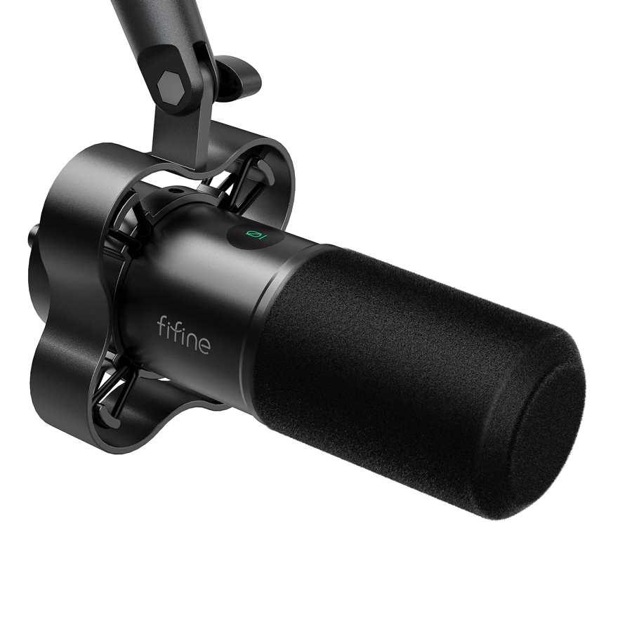 FIFINE K688 Neo USB/XLR Podcast Microphone - Dynamic Pro Mic, Mute & Monitor for Streaming, Gaming, Vocal & Music Recording Audio, for PC USB-C Smartphone Mixer, boom arm