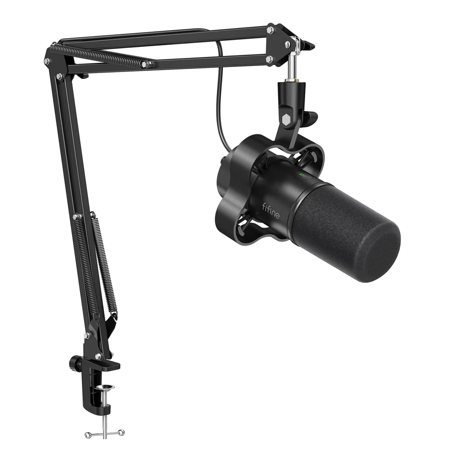 FIFINE K688 Neo USB/XLR Podcast Microphone - Dynamic Pro Mic, Mute & Monitor for Streaming, Gaming, Vocal & Music Recording Audio, for PC USB-C Smartphone Mixer, boom arm