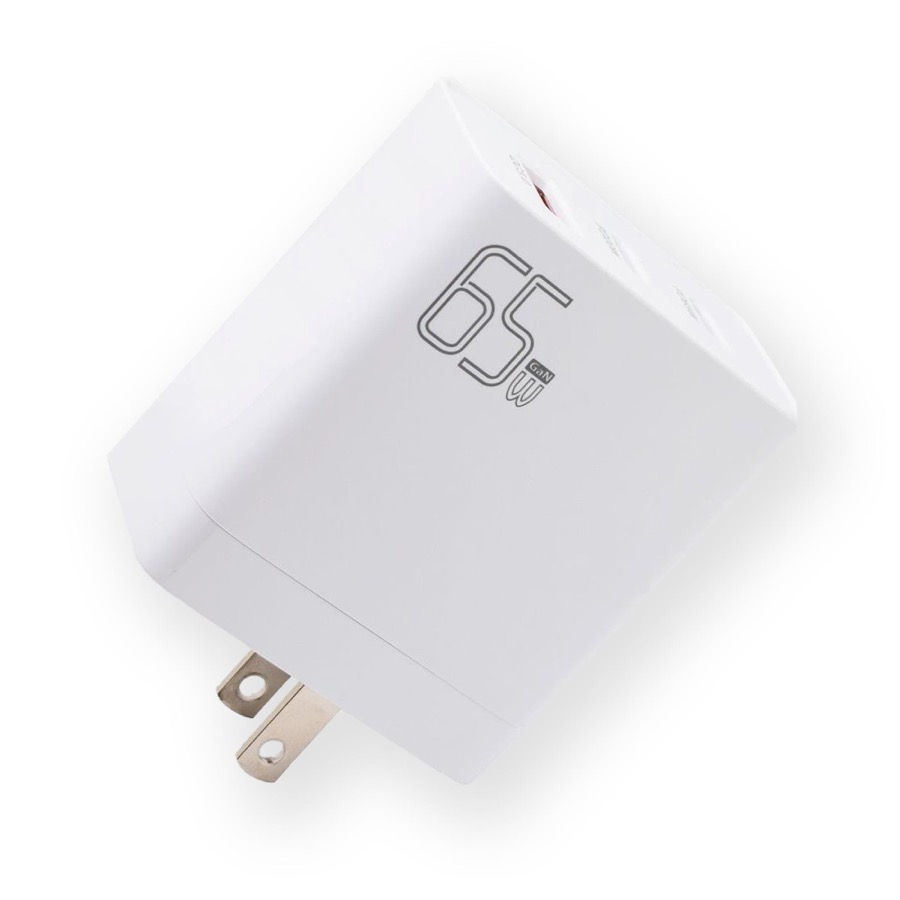 Icomroad USB C Charger, GaN 65W QC PC 3-Port Compact Foldable Wall Fast Charger Travel for iPhone 15/15 pro/14/13/Pro, iPad, Samsung, MacBook Pro/Air, iPad Pro, Galaxy S20/S10