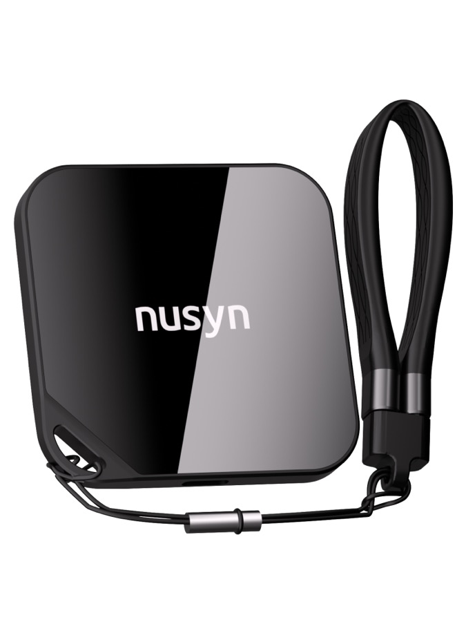 Nusyn 2TB Magnetic Portable SSD - Up to 2000MB/s, USB-C, USB 3.2 Gen 2x2, Aluminum+Glass Housing - Black (NSP33)
