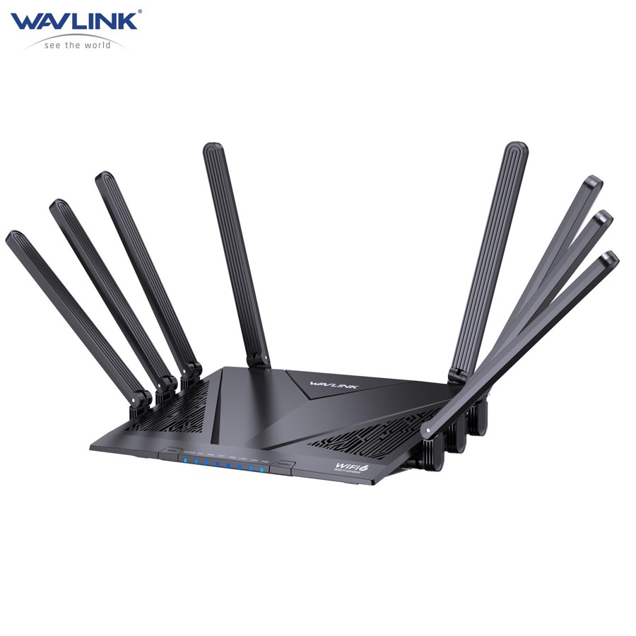 WAVLINK AX6000 Wi-Fi 6 Router, Dual Band Gaming Router with 2.5Gbps WAN, 4 x 1000Mbps LAN, Supports EverythingMesh/Router/AP/Reapter Mode for Home WiFi, OpenVPN & WireGuard, Parental Control, QoS